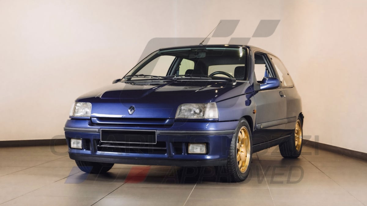 Affiche Publicitaire Renault Clio Williams Encadrée 30x22 Cm Art Mural Neuf