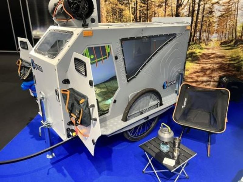 Minicaravane pour vélo électrique la vanlife mais avec seulement — free download