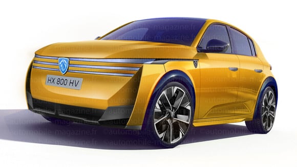 El Peugeot 208 de tercera generación, previsto para 2027, adoptará la firma luminosa del prototipo Polygon. © Didier RIC