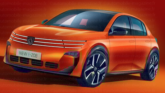 La tercera generación del Peugeot 208 será 100% eléctrica. © Didier RIC