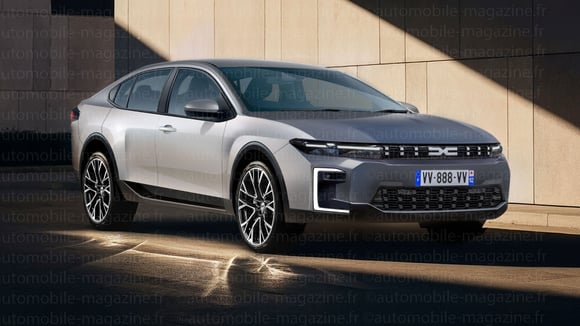 El Dacia Spacer berlina, de 4,60 m de longitud, será, en cierto modo, un Logan maxi. © Didier RIC