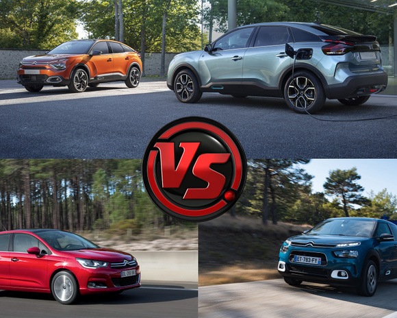 La nouvelle Citron C4 face  l'ancienne gnration et au C4 Cactus -  L'Automobile Magazine