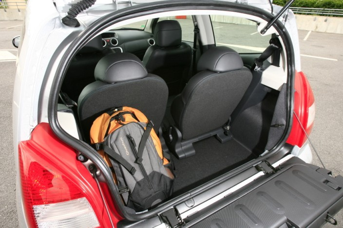Tappetino Bagagliaio In Velluto Vliesvelour Su Misura Per Citroen C2 (dal 2003) – Nero, Antiscivolo, Facile Da Pulire, Protezione Universale
